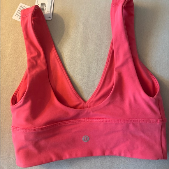 Pink Lululemon Align V-Neck bra A/B - Picture 2 of 4